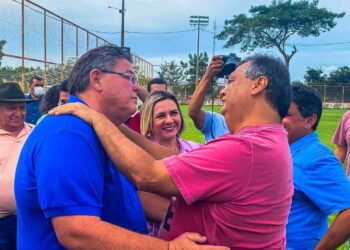 São Domingos do Maranhão: Prefeito Tratorzão recebe Flávio Dino e inaugura orla da Lagoa do Zé Feio e Praça da Família