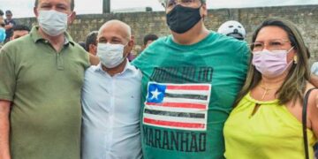 Apicum-Açu: Prefeito Zequinha Ribeiro recebe o governador Flávio Dino na cidade