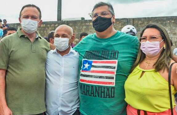 Apicum-Açu: Prefeito Zequinha Ribeiro recebe o governador Flávio Dino na cidade Apicum-Açu: Prefeito Zequinha Ribeiro recebe o governador Flávio Dino na cidade