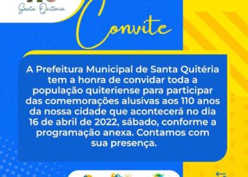Santa Quitéria: A Prefeita Sâmia Moreira convida toda a população para o aniversário da cidade