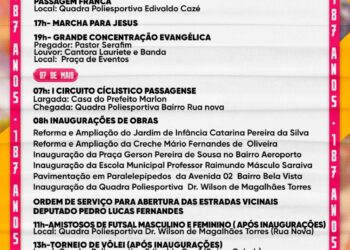 Passagem Franca: Começam hoje as festividades do aniversário de 187 anos da cidade