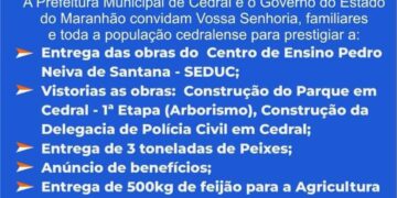 Cedral: Prefeito Fernando Cuba fazendo o município avançar cada vez mais