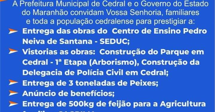 Cedral: Prefeito Fernando Cuba fazendo o município avançar cada vez mais Cedral: Prefeito Fernando Cuba fazendo o município avançar cada vez mais