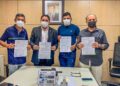 Centro Novo: Assinatura de convênio para recuperação de estrada vicinal Centro Novo: Assinatura de convênio para recuperação de estrada vicinal