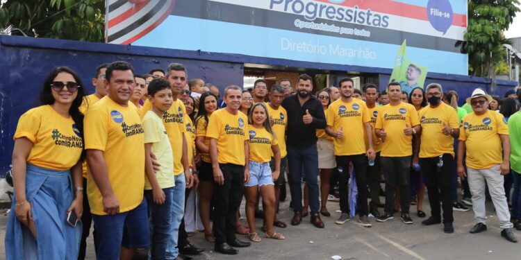 Centro Novo: Prefeito Junior Garimpeiro leva uma grande caravana para a convenção de Carlos Brandão