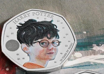 Novidade: Reino Unido lança moedas mágicas com estampa do Harry Potter