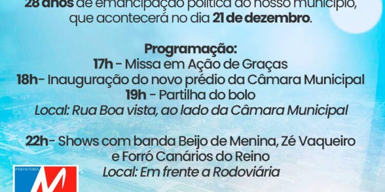 Maranhãozinho: Tudo pronto para a festa de 28 anos da cidade. Maranhãozinho: Tudo pronto para a festa de 28 anos da cidade.