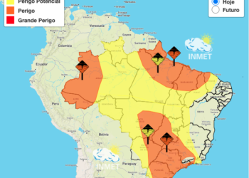 Perigo: Inmet emite alerta de perigo por chuvas no Maranhão