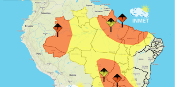 Perigo: Inmet emite alerta de perigo por chuvas no Maranhão