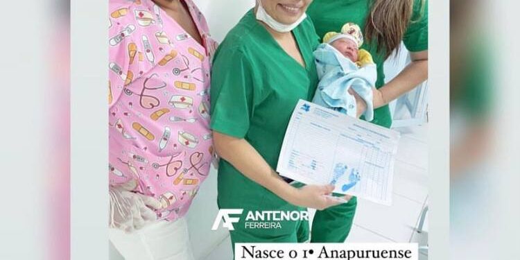 Anapurus: Primeiro anapuruense nascido em 2023 vem ao mundo na madrugada desta terça-feira (03)
