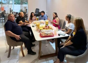 Anapurus: Professora Vanderly e Dra. Carol Monteles recebem amigos para tratar assuntos políticos