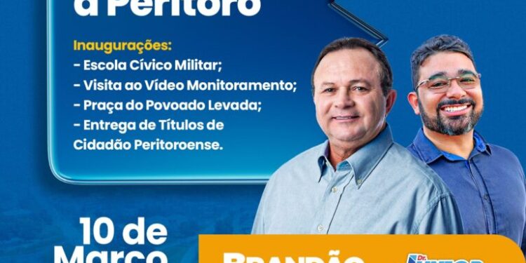 Peritoró: Cidade receberá visita do governador Carlos Brandão nesta sexta, dia 10 Peritoró: Cidade receberá visita do governador Carlos Brandão nesta sexta, dia 10