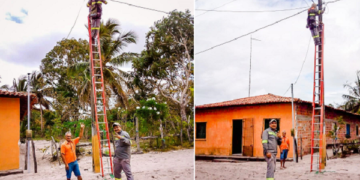 Icatu: Prefeitura inicia a modernização da iluminação pública no povoado Rio Novo