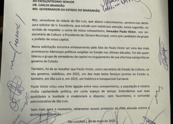 São Luís: Vereadores entregam abaixo-assinado a Carlos Brandão respaldando o nome de Paulo Victor à prefeitura em 2024