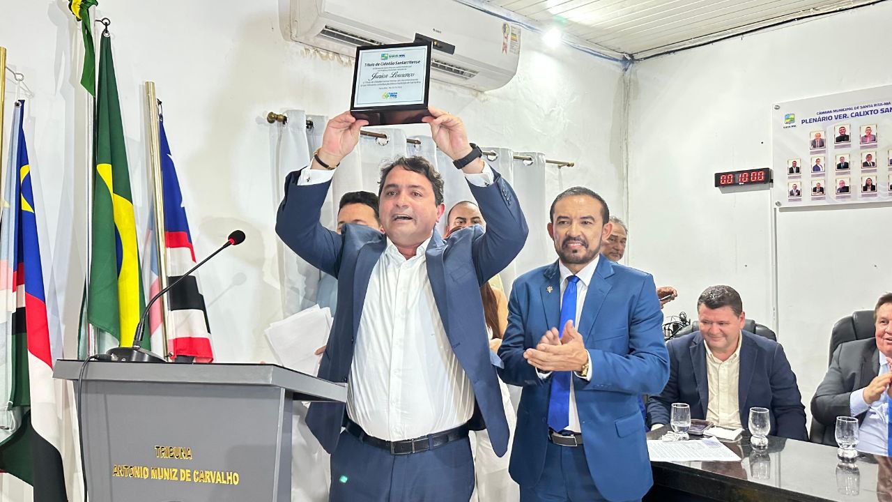 Câmara de Santa Rita homenageia deputado Júnior Lourenço com título de cidadania
